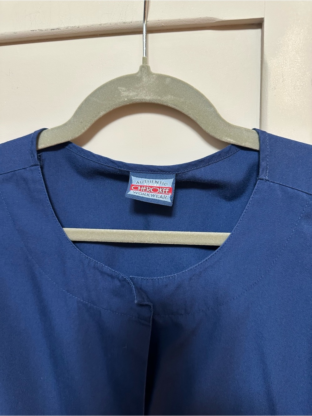 Cherokee Navy Blue Medical Scrub Jacket - Picture 2 of 3